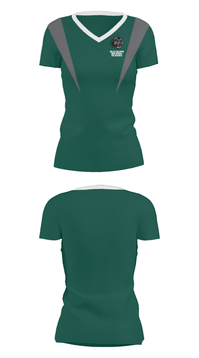 Helix Charter High School Swimming 10958713 Women's Short Sleeve V-neck Shirt - 32