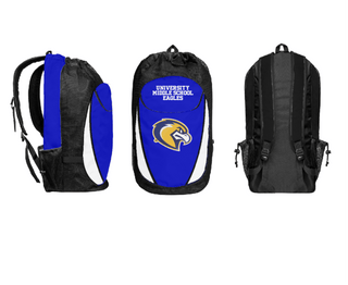 Gear Bag, University Middle School Eagles, Spirit Store, Teamtime, Team time, sublimation, custom sports apparel, team uniforms, spirit wear, spiritwear, sports uniforms, custom shirts, team store, custom team store, fundraiser sports, apparel fundraiser