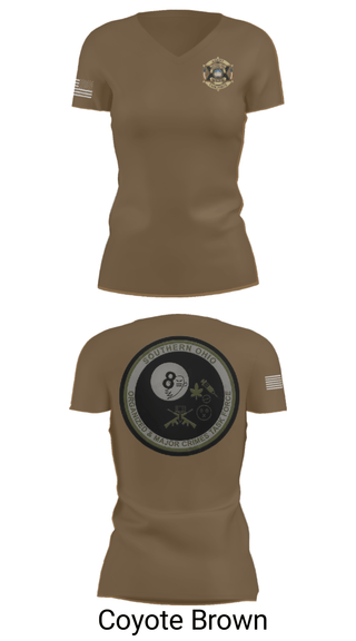 Women's Short Sleeve Vneck Shirt, Southern Ohio Organized and Major Crimes Task Force, Police, Teamtime, Team time, sublimation, custom sports apparel, team uniforms, spirit wear, spiritwear, sports uniforms, custom shirts, team store, custom team store, fundraiser sports, apparel fundraiser