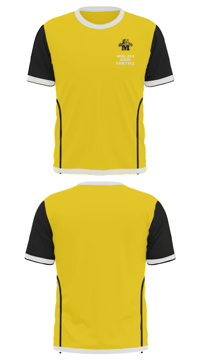 Madill High School Basketball 17460424 Short Sleeve Performance Shirt - 25