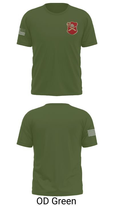 Bravo Battery, 6th Battalion, 10th Field Artillery 85654771 Old School Cotton Feel Shirt - 49