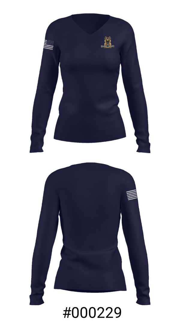 Women's Long Sleeve Vneck Shirt, Social Misfit Brand, Spirit Store, Teamtime, Team time, sublimation, custom sports apparel, team uniforms, spirit wear, spiritwear, sports uniforms, custom shirts, team store, custom team store, fundraiser sports, apparel fundraiser