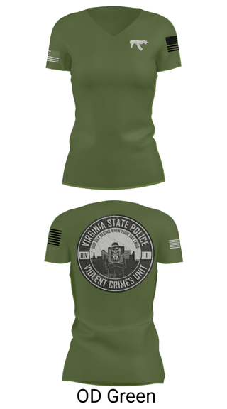 Women's Short Sleeve Vneck Shirt, Violent Crimes Unit, Police, Teamtime, Team time, sublimation, custom sports apparel, team uniforms, spirit wear, spiritwear, sports uniforms, custom shirts, team store, custom team store, fundraiser sports, apparel fundraiser