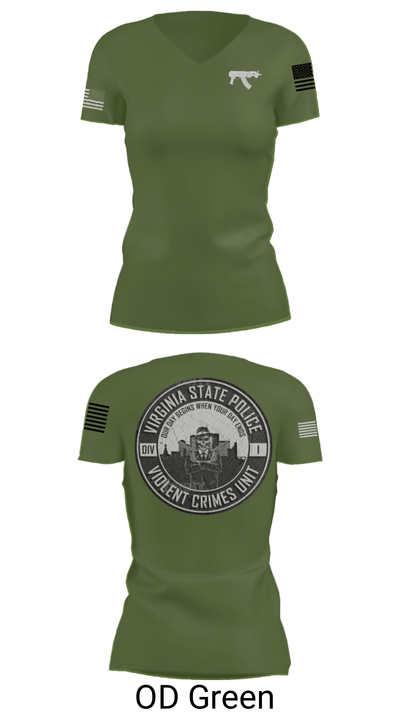 Violent Crimes Unit 81927816 Women's Short Sleeve V-neck Shirt - 28