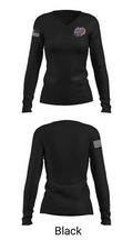 North Henderson High School Basketball 65486041 Women's Long Sleeve V-neck Shirt - 13