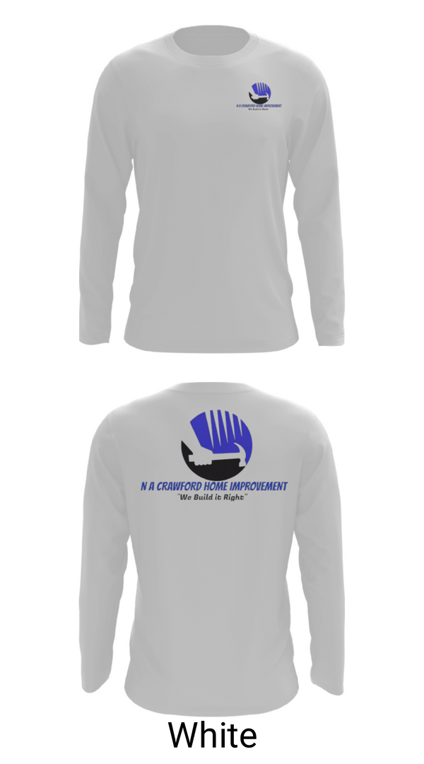 Long Sleeve Performance Shirt, NA Crawford Home Improvement, , Teamtime, Team time, sublimation, custom sports apparel, team uniforms, spirit wear, spiritwear, sports uniforms, custom shirts, team store, custom team store, fundraiser sports, apparel fundraiser