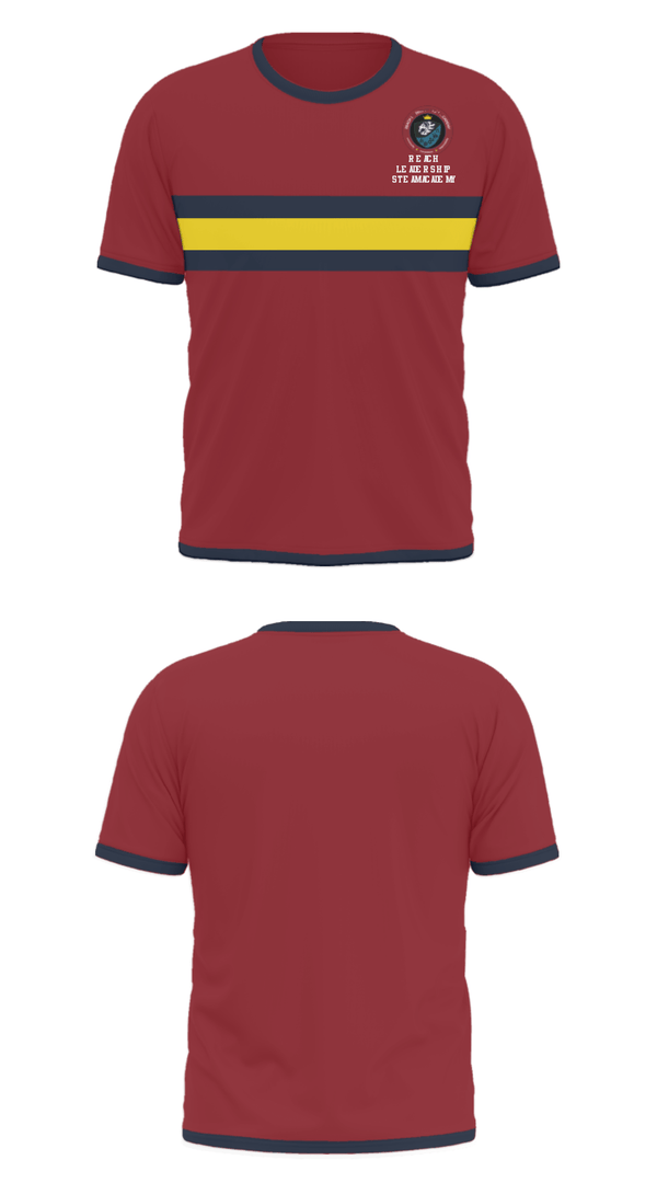 Short Sleeve Performance Shirt, Reach Leadership Steam Academy, Spirit Store, Teamtime, Team time, sublimation, custom sports apparel, team uniforms, spirit wear, spiritwear, sports uniforms, custom shirts, team store, custom team store, fundraiser sports, apparel fundraiser