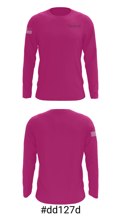 Lady Spartans Elite Basketball 8176620 Long Sleeve Performance Shirt - 18