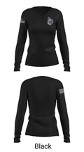 Crestwood High School Wrestling 68220421 Women's Long Sleeve V-neck Shirt - 13