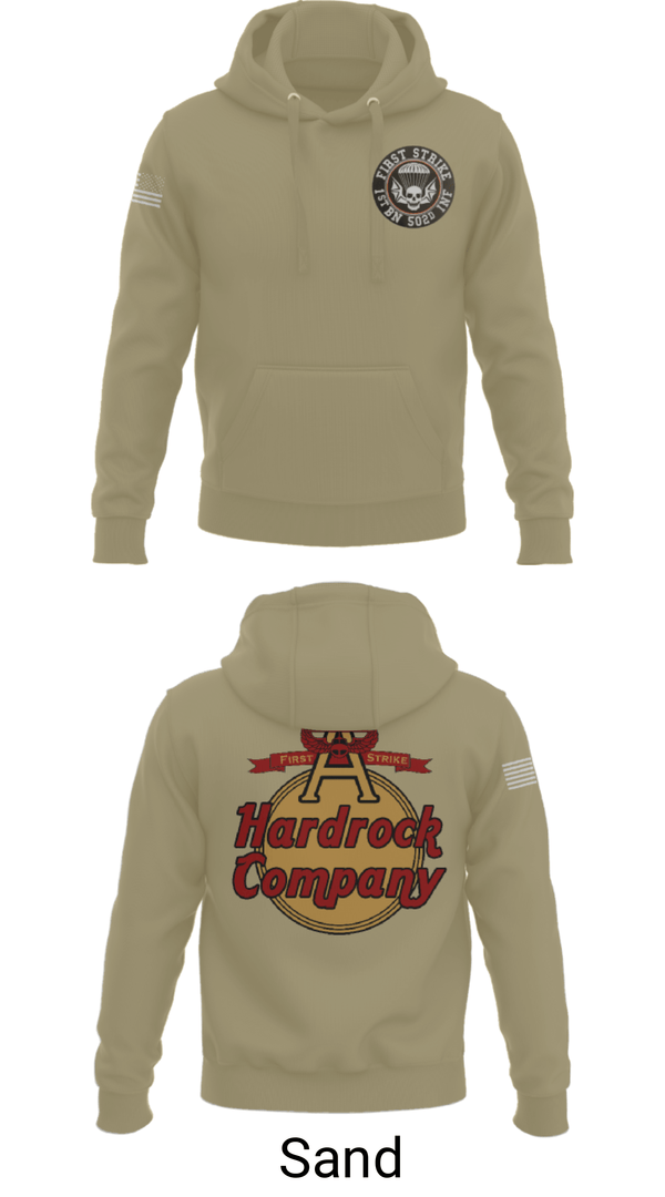 Hoodie, Hardrock Company, Army, Teamtime, Team time, sublimation, custom sports apparel, team uniforms, spirit wear, spiritwear, sports uniforms, custom shirts, team store, custom team store, fundraiser sports, apparel fundraiser