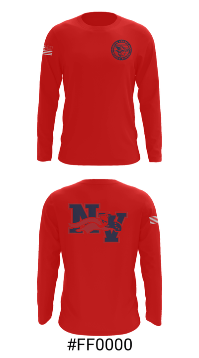 North Vermilion Middle School Basketball 3643335 Long Sleeve Performance Shirt - 18