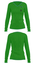 Bridger Middle School 54496281 Women's Long Sleeve V-neck Shirt - 33