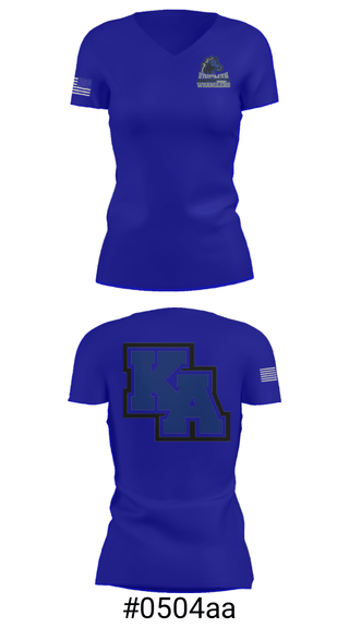 Women's Short Sleeve Vneck Shirt, Kingman Academy Of Learning - Intermediate School, Spirit Store, Teamtime, Team time, sublimation, custom sports apparel, team uniforms, spirit wear, spiritwear, sports uniforms, custom shirts, team store, custom team store, fundraiser sports, apparel fundraiser