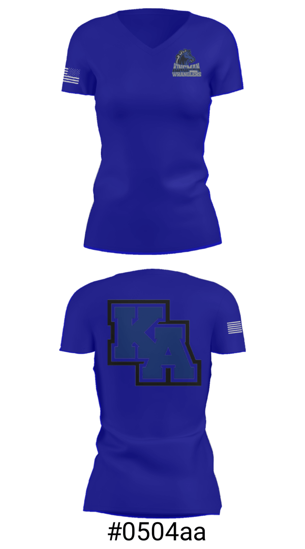 Women's Short Sleeve Vneck Shirt, Kingman Academy Of Learning - Intermediate School, Spirit Store, Teamtime, Team time, sublimation, custom sports apparel, team uniforms, spirit wear, spiritwear, sports uniforms, custom shirts, team store, custom team store, fundraiser sports, apparel fundraiser