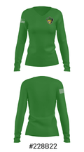 Live Oak High School Swimming 98269774 Women's Long Sleeve V-neck Shirt - 20