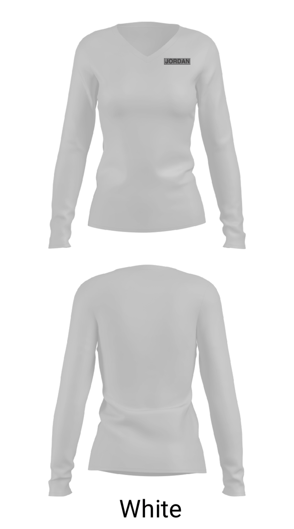 Women's Long Sleeve Vneck Shirt, Jordan Pest Management, , Teamtime, Team time, sublimation, custom sports apparel, team uniforms, spirit wear, spiritwear, sports uniforms, custom shirts, team store, custom team store, fundraiser sports, apparel fundraiser