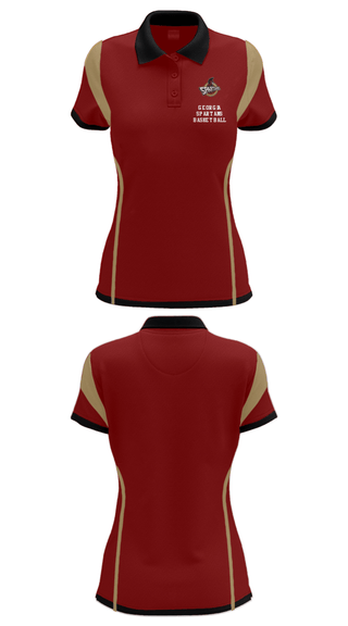Women's Short Sleeve Performance Polo, Georgia Spartans Basketball, Men's Basketball, Teamtime, Team time, sublimation, custom sports apparel, team uniforms, spirit wear, spiritwear, sports uniforms, custom shirts, team store, custom team store, fundraiser sports, apparel fundraiser