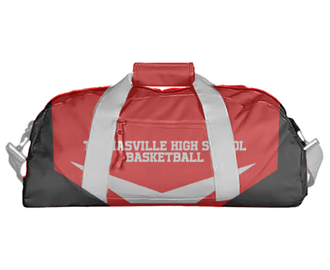 Duffle Bag, Thomasville High School Basketball, Women's Basketball, Teamtime, Team time, sublimation, custom sports apparel, team uniforms, spirit wear, spiritwear, sports uniforms, custom shirts, team store, custom team store, fundraiser sports, apparel fundraiser