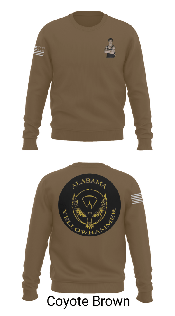 Crew Neck Sweatshirt, Alabama Yellowhammer Camp579, , Teamtime, Team time, sublimation, custom sports apparel, team uniforms, spirit wear, spiritwear, sports uniforms, custom shirts, team store, custom team store, fundraiser sports, apparel fundraiser