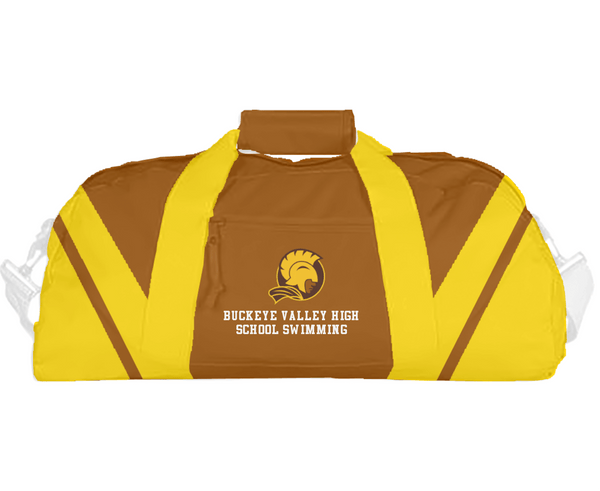 Duffle Bag, Buckeye Valley High School Swimming, Swimming, Teamtime, Team time, sublimation, custom sports apparel, team uniforms, spirit wear, spiritwear, sports uniforms, custom shirts, team store, custom team store, fundraiser sports, apparel fundraiser