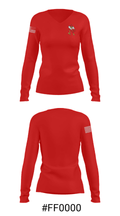Henry-Senachwine Grade School 73513085 Women's Long Sleeve V-neck Shirt - 20