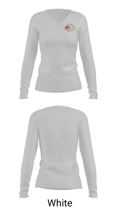 Jasper R-5 High School Basketball 48187639 Women's Long Sleeve V-neck Shirt - 6