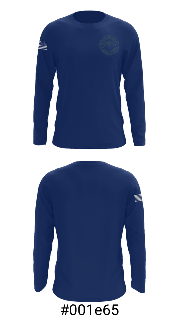 Long Sleeve Performance Shirt, Phineas Bates Elementary School, Spirit Store, Teamtime, Team time, sublimation, custom sports apparel, team uniforms, spirit wear, spiritwear, sports uniforms, custom shirts, team store, custom team store, fundraiser sports, apparel fundraiser