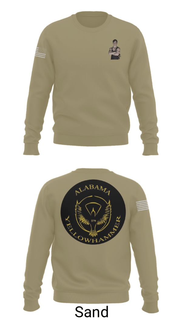 Crew Neck Sweatshirt, Alabama Yellowhammer Camp579, , Teamtime, Team time, sublimation, custom sports apparel, team uniforms, spirit wear, spiritwear, sports uniforms, custom shirts, team store, custom team store, fundraiser sports, apparel fundraiser