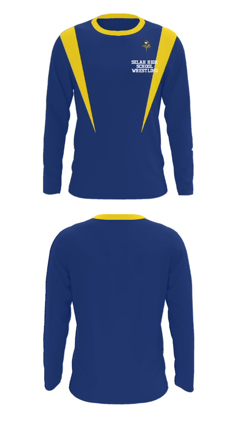 Long Sleeve Performance Shirt, Selah High School Wrestling, Wrestling, Teamtime, Team time, sublimation, custom sports apparel, team uniforms, spirit wear, spiritwear, sports uniforms, custom shirts, team store, custom team store, fundraiser sports, apparel fundraiser