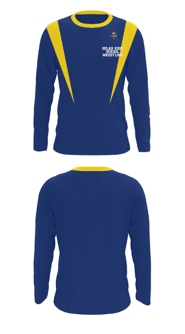 Long Sleeve Performance Shirt, Selah High School Wrestling, Wrestling, Teamtime, Team time, sublimation, custom sports apparel, team uniforms, spirit wear, spiritwear, sports uniforms, custom shirts, team store, custom team store, fundraiser sports, apparel fundraiser