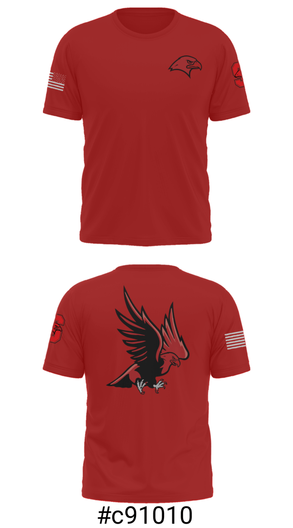 Short Sleeve Performance Shirt, Saranac Youth Wrestling Club - Redhawks, Wrestling, Teamtime, Team time, sublimation, custom sports apparel, team uniforms, spirit wear, spiritwear, sports uniforms, custom shirts, team store, custom team store, fundraiser sports, apparel fundraiser