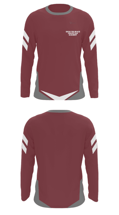 Greater Grace Christian Academy 91497694 Long Sleeve Performance Shirt - 33