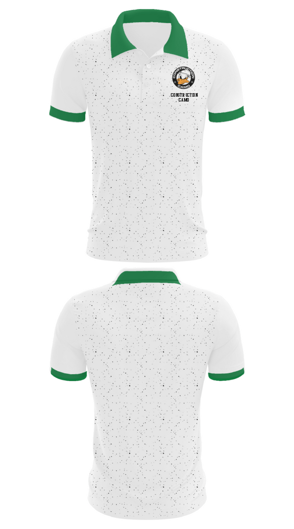 Short Sleeve Performance Polo, Construction Camo, , Teamtime, Team time, sublimation, custom sports apparel, team uniforms, spirit wear, spiritwear, sports uniforms, custom shirts, team store, custom team store, fundraiser sports, apparel fundraiser