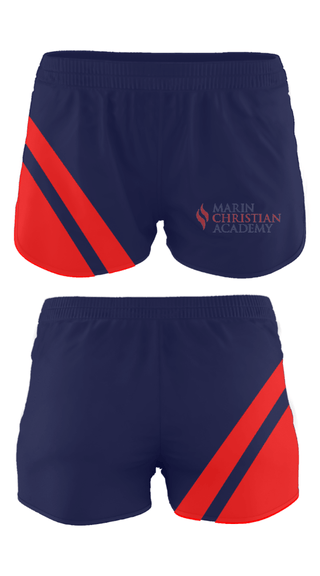 Track Shorts, Marin Christian Academy, Spirit Store, Teamtime, Team time, sublimation, custom sports apparel, team uniforms, spirit wear, spiritwear, sports uniforms, custom shirts, team store, custom team store, fundraiser sports, apparel fundraiser