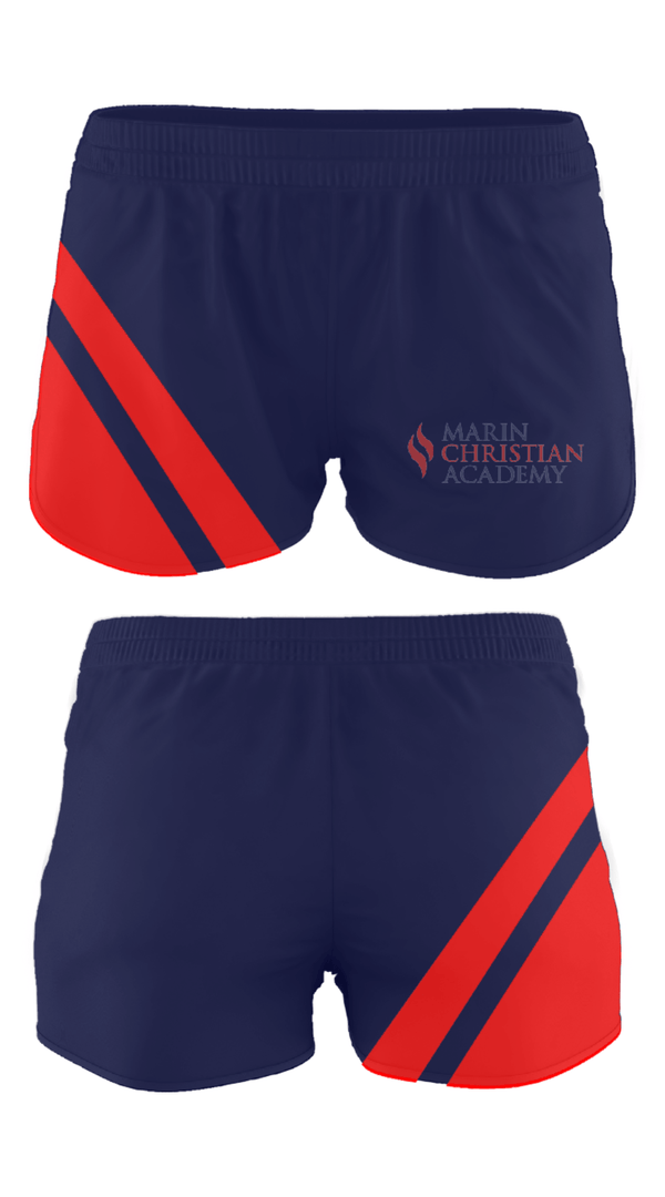 Track Shorts, Marin Christian Academy, Spirit Store, Teamtime, Team time, sublimation, custom sports apparel, team uniforms, spirit wear, spiritwear, sports uniforms, custom shirts, team store, custom team store, fundraiser sports, apparel fundraiser