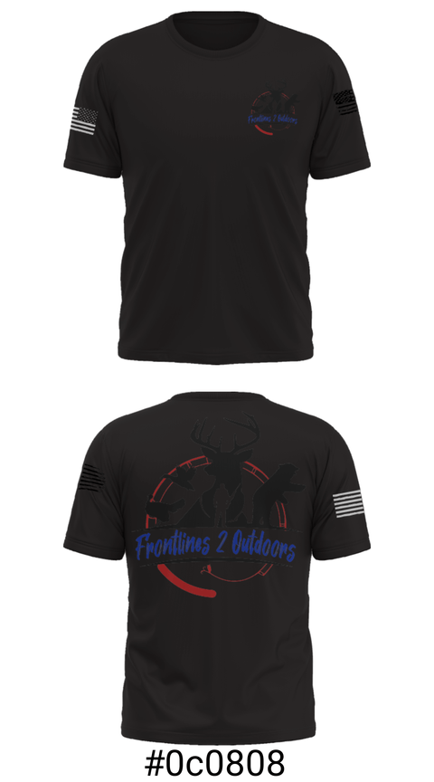 Short Sleeve Performance Shirt, Frontlines 2 Outdoors (F2O), , Teamtime, Team time, sublimation, custom sports apparel, team uniforms, spirit wear, spiritwear, sports uniforms, custom shirts, team store, custom team store, fundraiser sports, apparel fundraiser