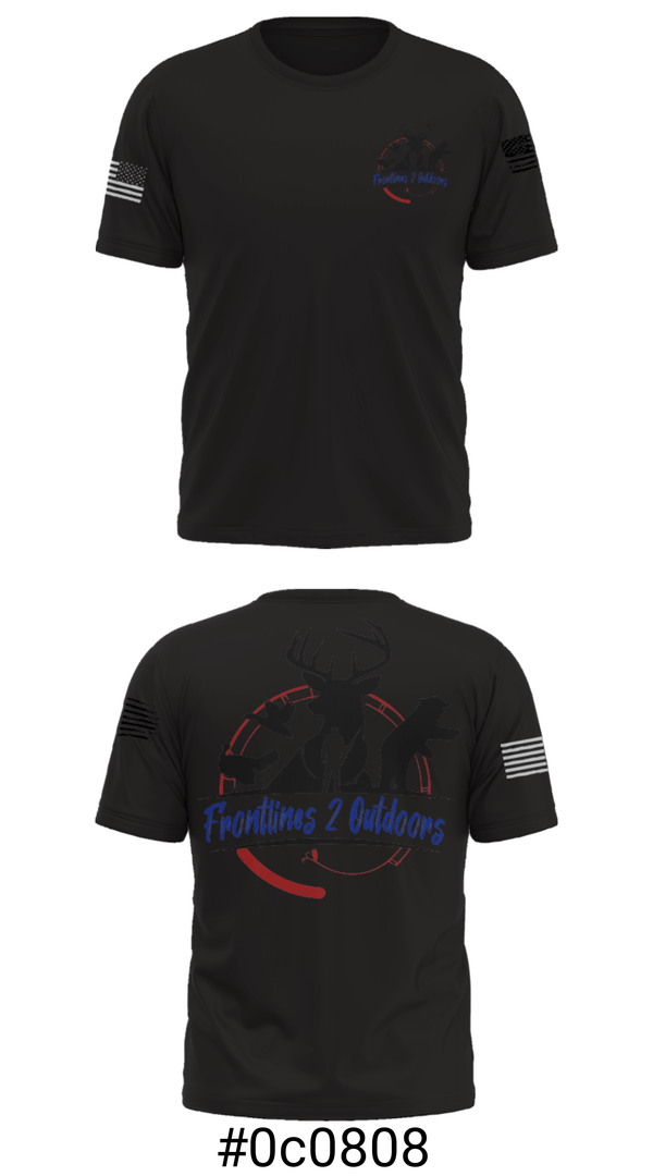Short Sleeve Performance Shirt, Frontlines 2 Outdoors (F2O), , Teamtime, Team time, sublimation, custom sports apparel, team uniforms, spirit wear, spiritwear, sports uniforms, custom shirts, team store, custom team store, fundraiser sports, apparel fundraiser