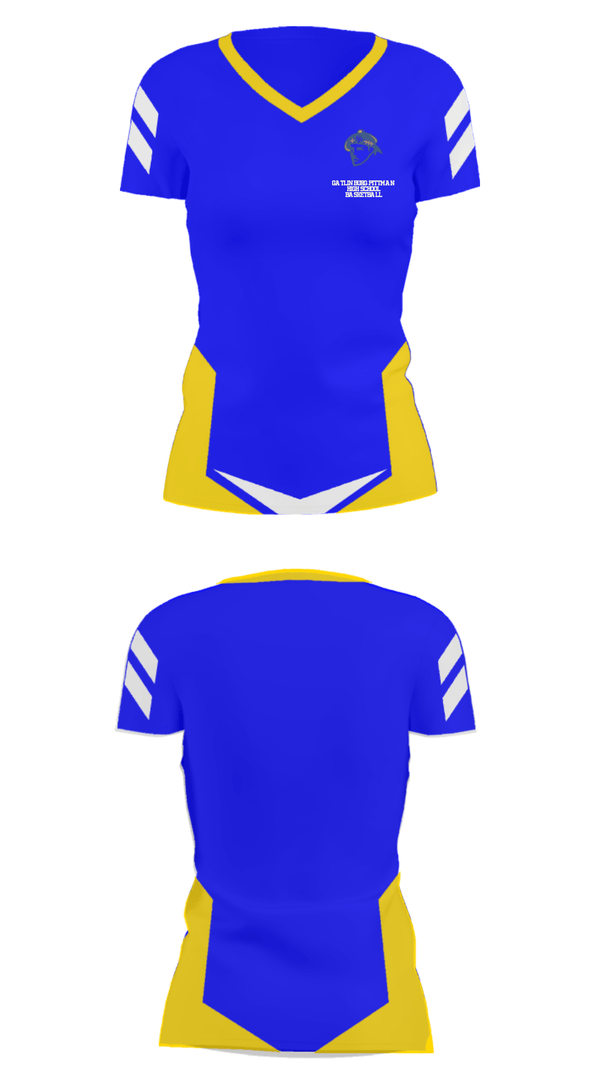 Women's Short Sleeve Vneck Shirt, Gatlinburg-Pittman High School Basketball, Women's Basketball, Teamtime, Team time, sublimation, custom sports apparel, team uniforms, spirit wear, spiritwear, sports uniforms, custom shirts, team store, custom team store, fundraiser sports, apparel fundraiser