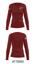 Waterloo West High School Basketball 71439275 Women's Long Sleeve V-neck Shirt - 20