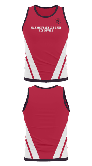 Tank Top, Marion Franklin lady Red Devils, Women's Basketball, Teamtime, Team time, sublimation, custom sports apparel, team uniforms, spirit wear, spiritwear, sports uniforms, custom shirts, team store, custom team store, fundraiser sports, apparel fundraiser