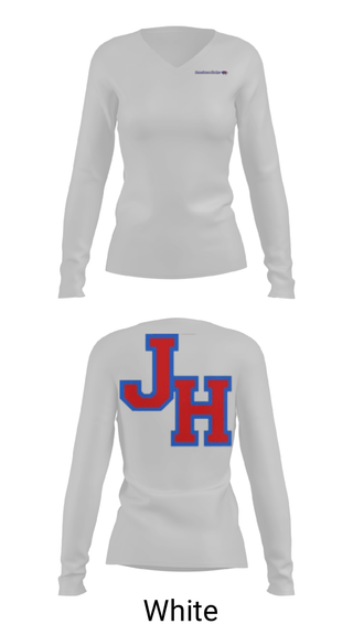 Women's Long Sleeve Vneck Shirt, Jonesboro-Hodge High School Basketball, Women's Basketball, Teamtime, Team time, sublimation, custom sports apparel, team uniforms, spirit wear, spiritwear, sports uniforms, custom shirts, team store, custom team store, fundraiser sports, apparel fundraiser