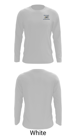 Long Sleeve Performance Shirt, Bolivar Middle School Basketball, Men's Basketball, Teamtime, Team time, sublimation, custom sports apparel, team uniforms, spirit wear, spiritwear, sports uniforms, custom shirts, team store, custom team store, fundraiser sports, apparel fundraiser