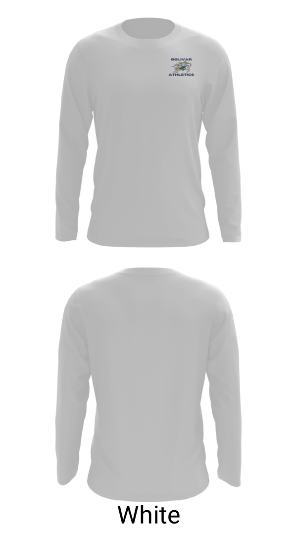 Long Sleeve Performance Shirt, Bolivar Middle School Basketball, Men's Basketball, Teamtime, Team time, sublimation, custom sports apparel, team uniforms, spirit wear, spiritwear, sports uniforms, custom shirts, team store, custom team store, fundraiser sports, apparel fundraiser