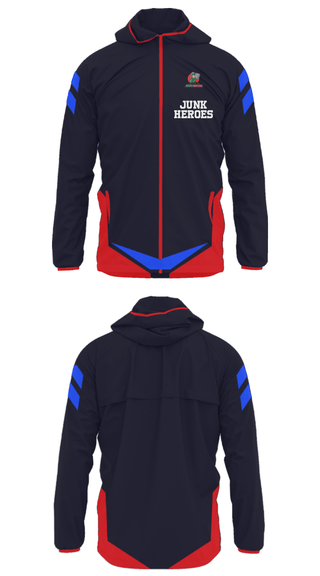 Windbreaker, Junk Heroes, , Teamtime, Team time, sublimation, custom sports apparel, team uniforms, spirit wear, spiritwear, sports uniforms, custom shirts, team store, custom team store, fundraiser sports, apparel fundraiser