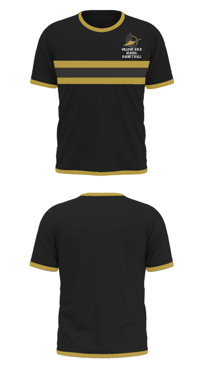 Willows High School Basketball 8782332 Short Sleeve Performance Shirt - 22