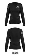 Centerville High School Basketball 479462934 Women's Long Sleeve V-neck Shirt - 13