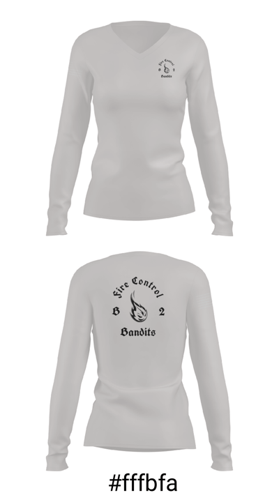 B-2 16837459 Women's Long Sleeve V-neck Shirt - 7