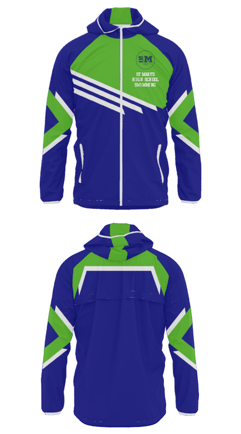 Windbreaker, St Mary's High School Swimming, Swimming, Teamtime, Team time, sublimation, custom sports apparel, team uniforms, spirit wear, spiritwear, sports uniforms, custom shirts, team store, custom team store, fundraiser sports, apparel fundraiser