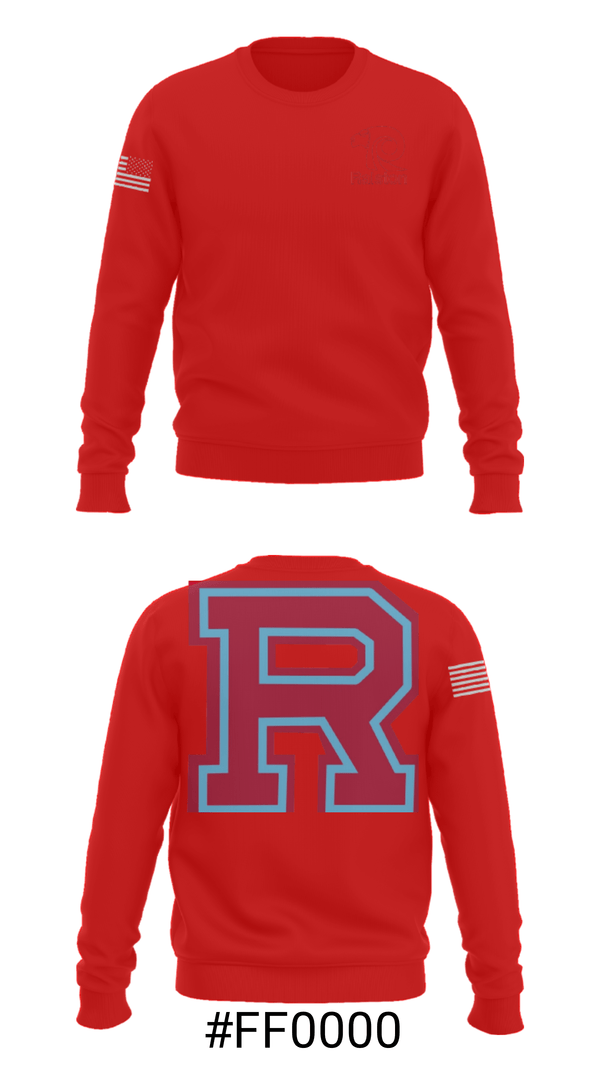 Crew Neck Sweatshirt, Ralston High School Wrestling, Wrestling, Teamtime, Team time, sublimation, custom sports apparel, team uniforms, spirit wear, spiritwear, sports uniforms, custom shirts, team store, custom team store, fundraiser sports, apparel fundraiser