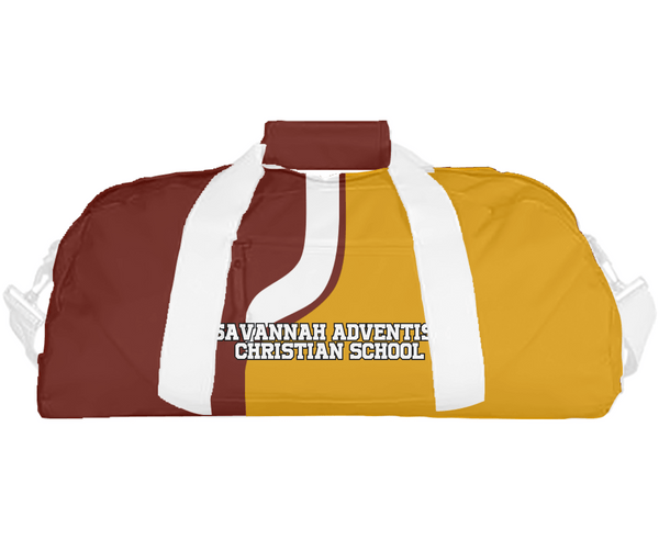 Duffle Bag, Savannah Adventist Christian School, Spirit Store, Teamtime, Team time, sublimation, custom sports apparel, team uniforms, spirit wear, spiritwear, sports uniforms, custom shirts, team store, custom team store, fundraiser sports, apparel fundraiser